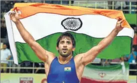  ?? PTI ?? Indian wrestler Bajrang Punia beat South Korea’s Lee Seunghui in the gold medal bout.