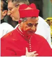  ??  ?? Cardinal Becciu was sacked by Pope Francis last month