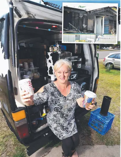  ?? Picture: SCOTT RADFORD- CHISHOLM ?? PERSISTENC­E PAYS OFF: Nicole Le- Roy lost her house and business to arson a week before Christmas but she is now getting her coffee van back in operation as the attacker is sent off to prison.