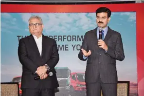  ??  ?? (L to R) Rajan Wadhera, President – Auto Sector, Mahindra & Mahindra and Vinod Sahay, CEO, MTBD.