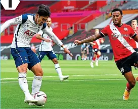  ?? GETTY IMAGES ?? Off the mark: Son scores his first of the day to equalise