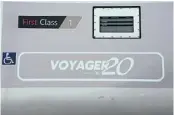  ?? ?? Part name, part branding – these special logos have been applied to each of the four vehicles that make up No. 220016 – the unit that was the first to be delivered to Central Rivers in 2001.