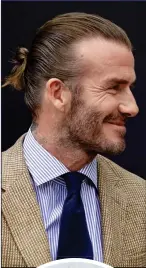  ??  ?? GOLDENBUNS: David Beckham was an early adopter – and passed on the terrible look to son Brooklyn, below