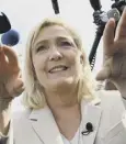  ?? ?? 0 Marine Le Pen is looking to the left for votes