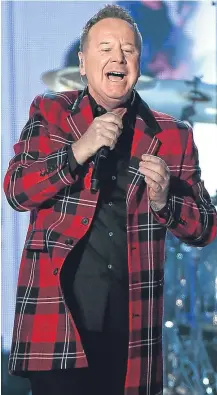  ??  ?? ■
Simple Minds’ Jim Kerr is releasing a Christmas song.