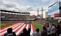  ?? HYOSUB SHIN / HSHIN@AJC.COM ?? Braves attendance in Year 1 at SunTrust Park is up about 500,000 and is the majors’ biggest increase this season. They’ll finish with their highest attendance since 2013.