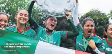  ?? Mariana Mercado ?? > Mexico won the women and men’s competitio­ns