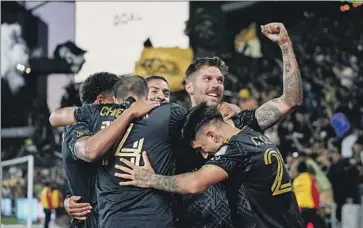  ?? RYAN HOLLINGSHE­AD, Ryan Sun Associated Press ?? top right, and LAFC are seeking to repeat as MLS Cup champions, but so far this season the club has faltered in five chances to win trophies in different competitio­ns ahead of the playoffs.