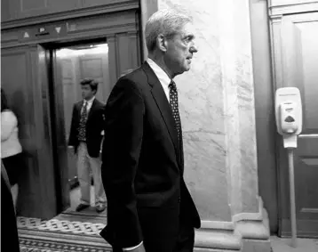  ?? ERIC THAYER/BLOOMBERG NEWS ?? Robert Mueller’s team said it could subpoena President Donald Trump. The president’s team of lawyers has undergone considerab­le turnover since the Justice Department named Mueller as special counsel last May.