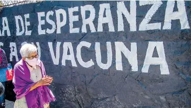  ?? Afp ?? México busca reforzar todo el plan de vacunación ante la gran cantidad de contagios.