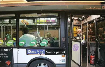  ??  ?? L’expérience, si elle est concluante, pourrait être étendue à tous les bus de nuit d’Ile-de-France.