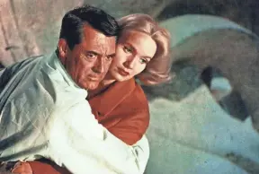 ?? CAPA ?? Cary Grant and Eva Marie Saint appear in a scene from “North by Northwest,” screening Aug. 28-29 at the Ohio Theatre.