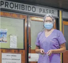  ?? PABLO PRESTI- LA NUEVA. ?? VERÓNICA AYALA está la UTI del hospital Penna.