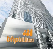  ?? Picture: SUPPLIED ?? CORPORATE HQ: The BHP Billiton headquarte­rs office tower is shown in the Galleria area of Houston in the US. Billiton is mulling a major decision on a potash project.