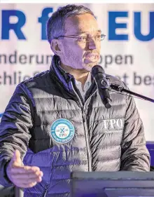  ??  ?? Herbert Kickl in Leibnitz: FPÖ versucht mit Migrations­thema Wählerstim­men zu halten