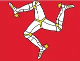  ??  ?? Best foot forward: Isle of Man flag