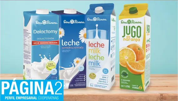  ?? La leche y jugos de Dos Pinos ahora tendrán mayor valor nutriciona­l. Cortesía Dos Pinos/La República ??