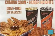  ?? MARK FISHER/STAFF ?? The founder of Hot Head Burritos and Rapid Fired Pizza to open a new chicken restaurant called Wiley’s Wings, Tenders, Fries in Huber Heights.