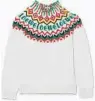  ?? Yoox Net-a-Porter ?? Loewe The fashion house continues to redefine the classic Fair Isle sweater with this colorful and breathable cotton-blend style, $890. At www.netaporter.com.