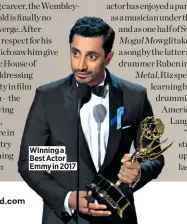  ??  ?? Winning a Best Actor Emmy in 2017