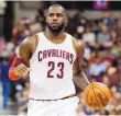  ?? JAY LEPRETE/ASSOCIATED PRESS ?? LeBron James and the Cavaliers are a 1-4 favorite to win the Eastern Conference title again this season.