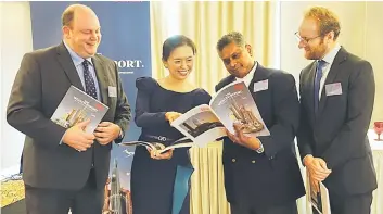  ??  ?? (From left) Knight Frank Malaysia associate director Dominic Heaton Watson, Choo, Sarkunan and Knight Frank Asia Pacific head of research Nicholas Holt during the launch of the Knight Frank Wealth Report.
