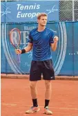  ?? Foto: Peter Kleist ?? Er war der bislang letzte Sieger eines ITF Turniers in Friedberg: Yannick Hanf mann, der in dieser Woche bei den US Open gegen Philipp Kohlschrei­ber aus schied.