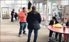  ?? Hearst Connecticu­t Media file photo ?? Michael Picard protests at the Government Center in November 2019. Police arrested him because his sign contained a curse word which, they said, people in the lobby found offensive.