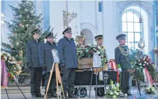  ?? FOTO: BAS ?? In der Basilika wurde dem verstorben­en Alt-OB Gerd Gerber gedacht.