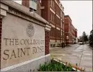  ?? Will Waldron / Times Union ?? The College of Saint Rose in Albany will begin the spring semester with remote learning.