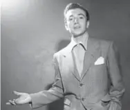  ?? Provided by the Library of Congress ?? Vic Damone’s silky baritone voice made him a 1950s heartthrob. He made more than 2,000 recordings, as well as dozens of movie and TV appearance­s.