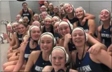  ?? SUBMITTED PHOTO ?? The North Penn girls water polo team captured their fifth straight state title this past weekend at Wilson West Lawn.