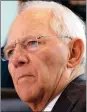  ?? PHOTO: AP ?? German Finance Minister Wolfgang Schaeuble