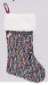  ??  ?? SPLURGE Home Collection grey velvet star stocking, £18, Debenhams