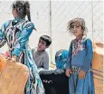  ??  ?? Children in Debaga refugee camp after their families fled Isil’s clutches in Mosul