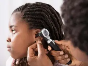  ?? Shuttersto­ck ?? Eventually, the Pitt tool could possibly be used at home during a virtual doctor’s appointmen­t, pediatrici­an Alejandro Hoberman says, with a parent attaching their smartphone to an off-the-shelf otoscope.