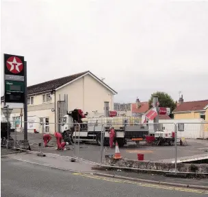  ??  ?? Plans to build a Co-operative store on a former petrol station site in Rhos-on-sea have been put on hold