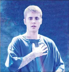  ??  ?? Bieber took an unexpected political turn as he hailed the Black Lives Matter movement. — File photo