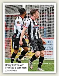  ?? JON CORKEN ?? Harry Clifton was Grimsby’s star man