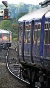  ?? MARK PIKE. ?? Great Western Railway 43002 SirKenneth­Grange arrives at Westbury on August 15, with the 0645 Penzance-London Paddington. GWR 43185 GreatWeste­rn was on the rear. Regulated fares are to go up by an average of 3.6%, the highest in five years.