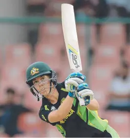  ??  ?? TOP KNOCK: Australian century making batsmen Elyse Villani.