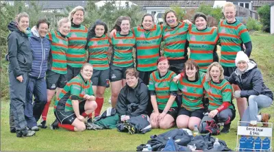  ??  ?? Oban Lorne Ladies pictured before last Sunday’s game against Ayr at Connel.