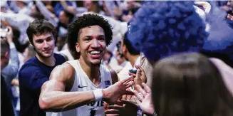  ?? Dylan Buell/Getty Images ?? New Haven’s Desmond Claude will lead Xavier against UConn on Wednesday night.