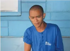  ?? CONTRIBUTE­D PHOTO ?? Rocky James Codino sits atop a transmissi­on tower planning to commit suicide in Talavera, Toledo City. His live-in partner and the police convinced him to go down.