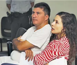  ??  ?? Procesados. La hermana y cuñado de Cisneros también están detenidos y asistieron a la diligencia.