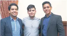  ??  ?? Juan Andrés, Kevin Robles y Osman Fuentes