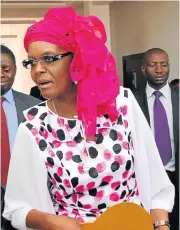  ?? /File picture ?? Immunity challenge: The granting of diplomatic immunity to former Zimbabwe first lady Grace Mugabe is being contested in the High Court in Pretoria.