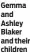  ??  ?? Gemma and Ashley Blaker and their children