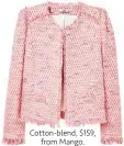  ??  ?? Cotton-blend, $159, from Mango.