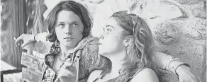  ?? PROVIDED BY VERTICAL ENTERTAINM­ENT ?? Jack Kilmer and Alice Englert play Ohio junkies lured to an L. A. rehab facility in the drama “Body Brokers.”